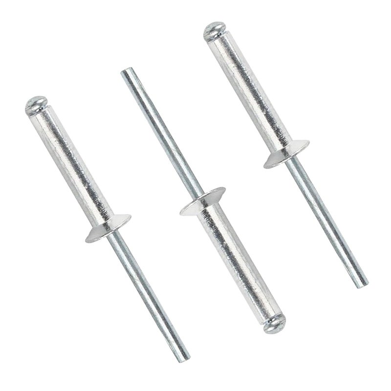Maozaa 100 PCS 1/4"" x 5/8"" Aluminum Blind Rivets, 6.4 x 16mm Pop Rivets, Silver - Image 1